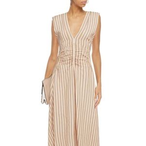 Sandro New stripe ruched dress
